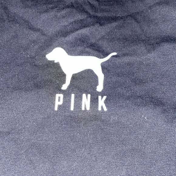 PINK Victoria's Secret Black Long Sleeve Leopard Print Tee - Picture 4 of 5